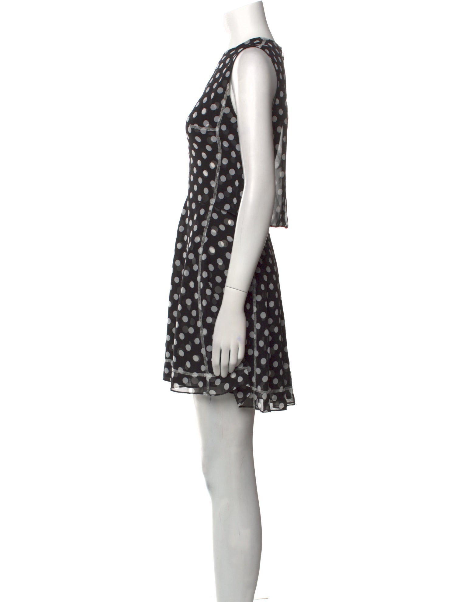 McQ Alexander McQueen Polka Dot Print Mini Dress