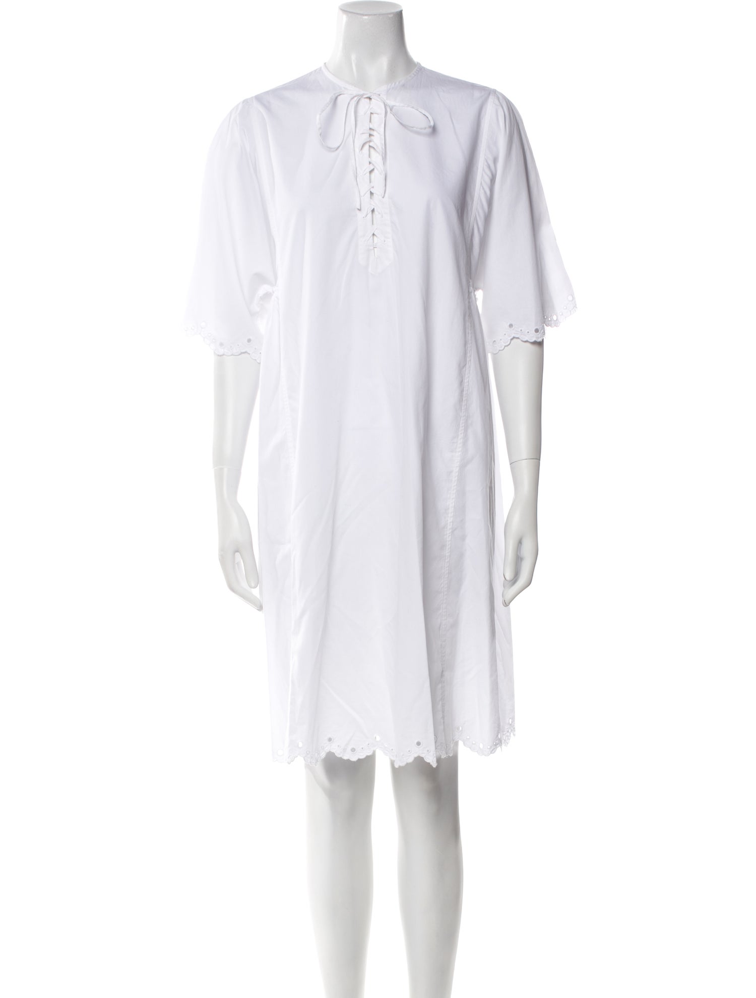 McQ Alexander McQueen Crew Neck Mini Dress