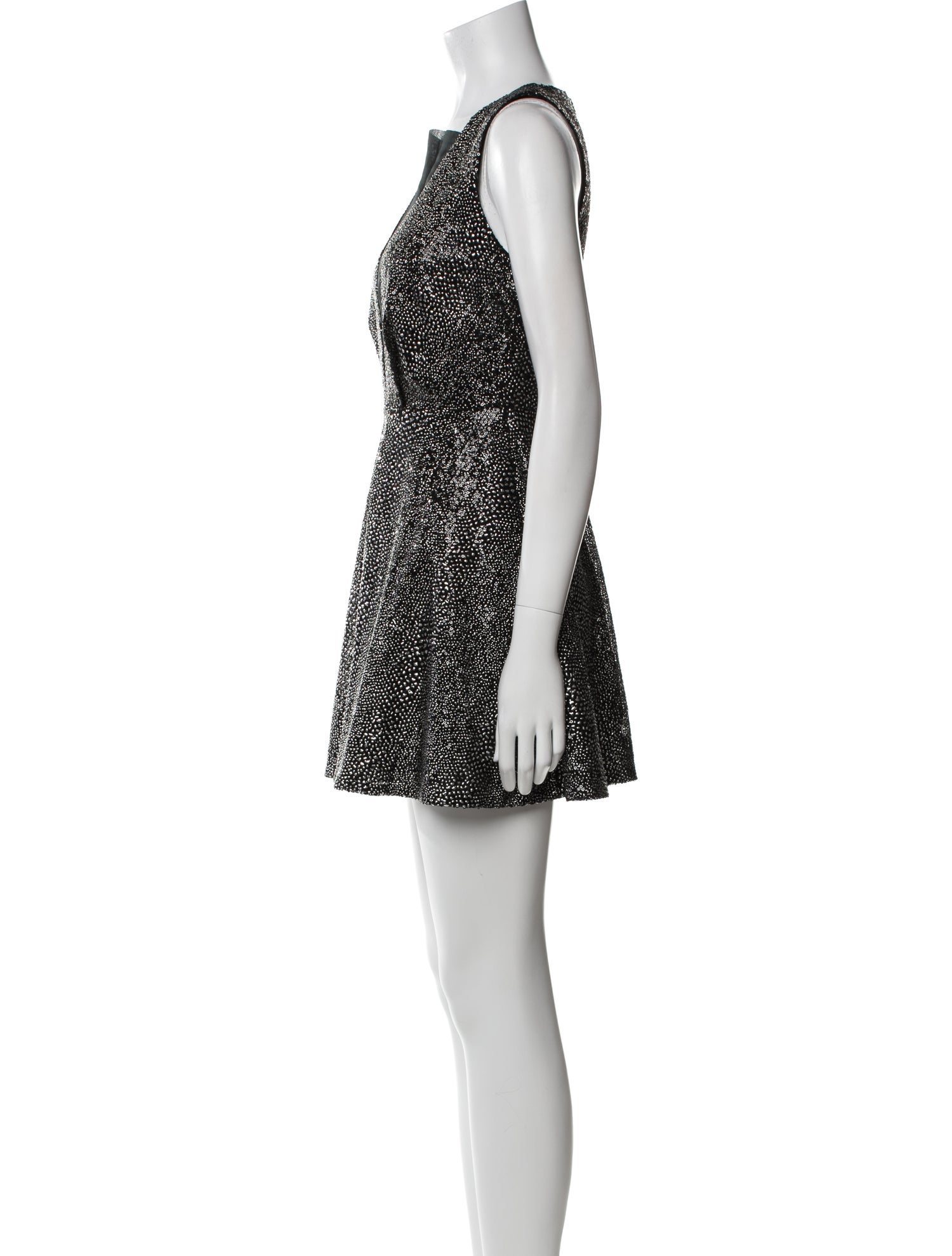 McQ Alexander McQueen Square Neckline Mini Dress