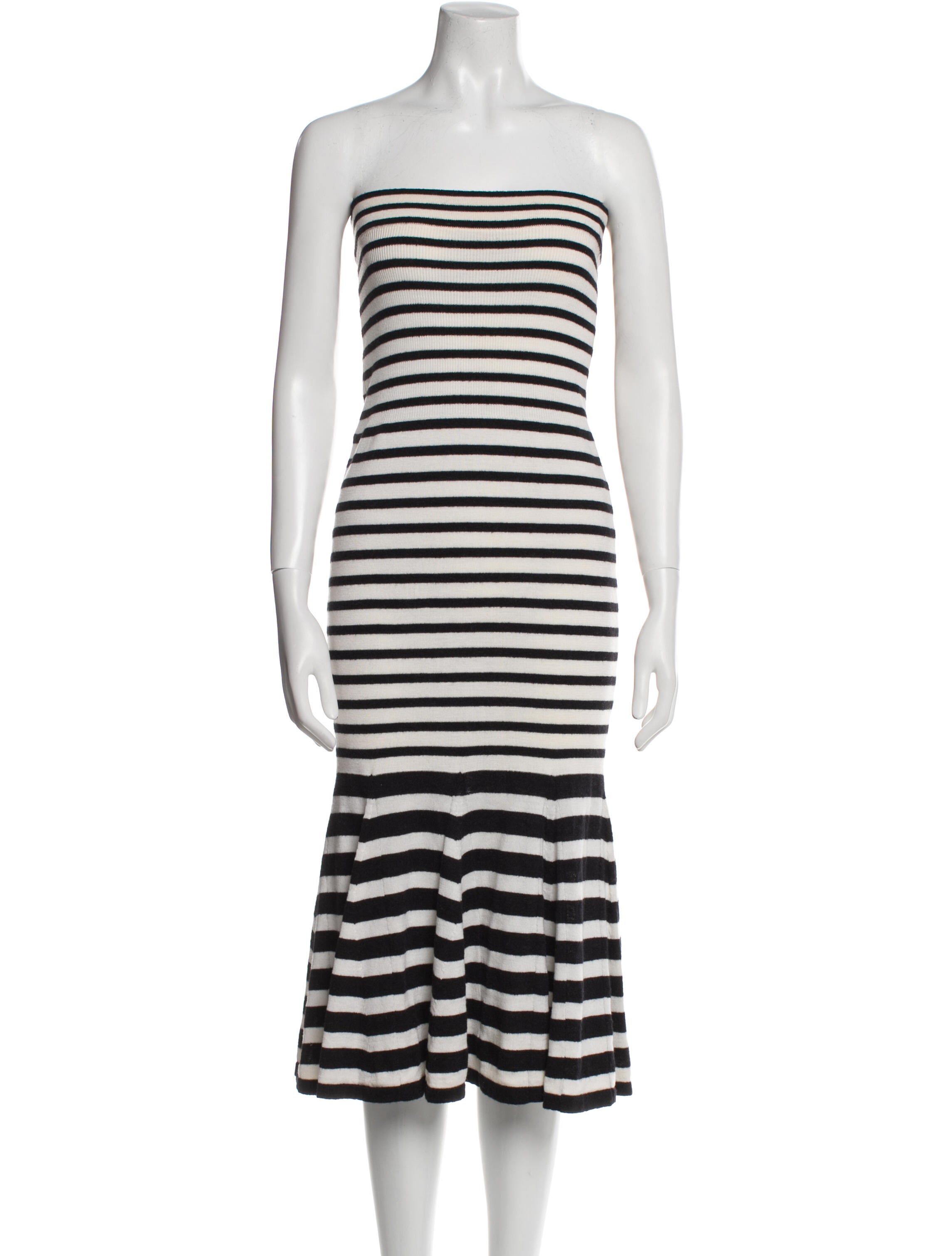 McQ Alexander McQueen Wool Midi Length Skirt