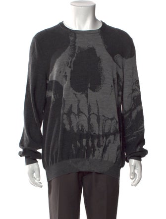 Alexander McQueen Wool Printed Pullover