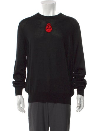 Alexander McQueen Graphic Print Crew Neck Pullover