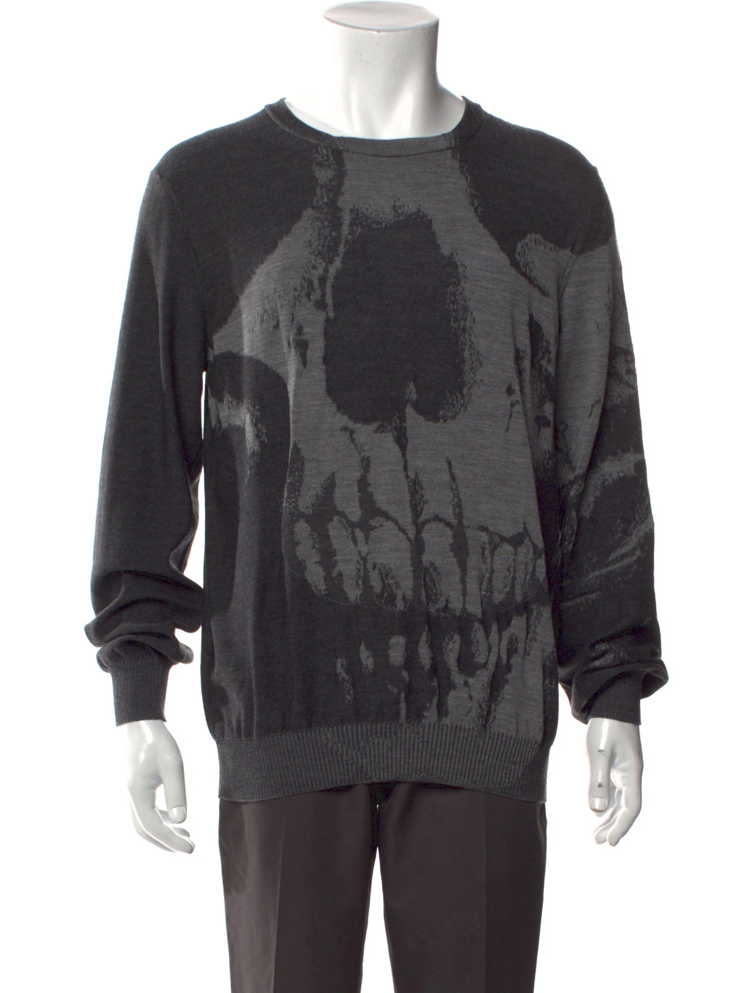 Alexander McQueen Wool Printed Pullover