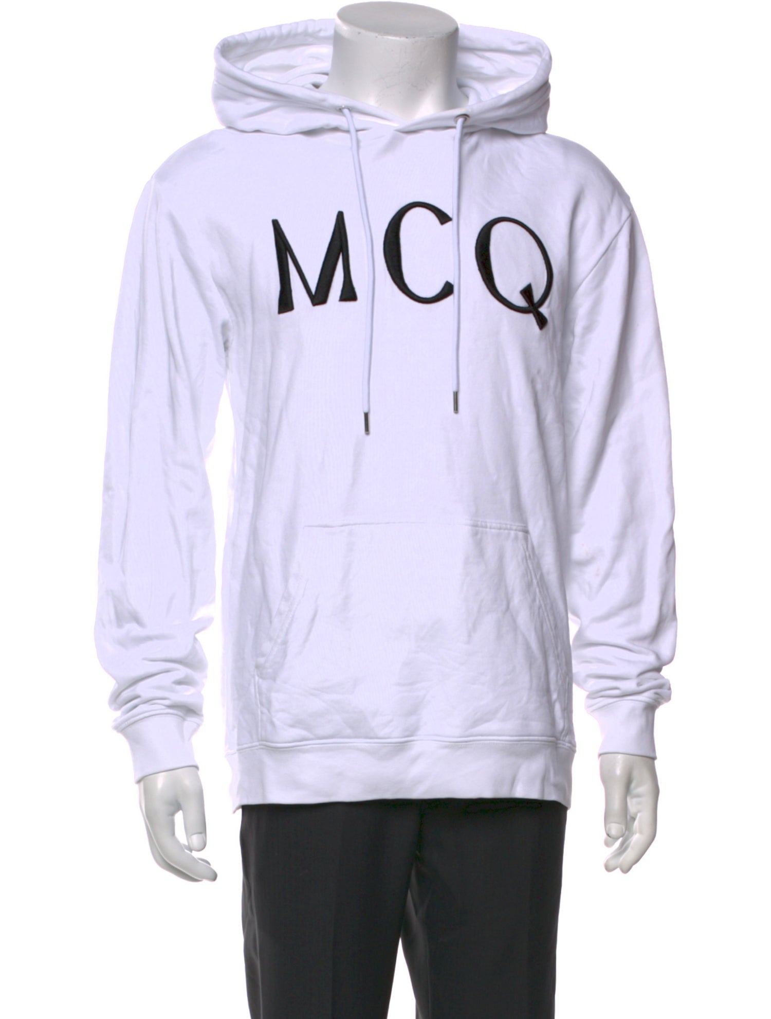 McQ Alexander McQueen Graphic Print Crew Neck Hoodie