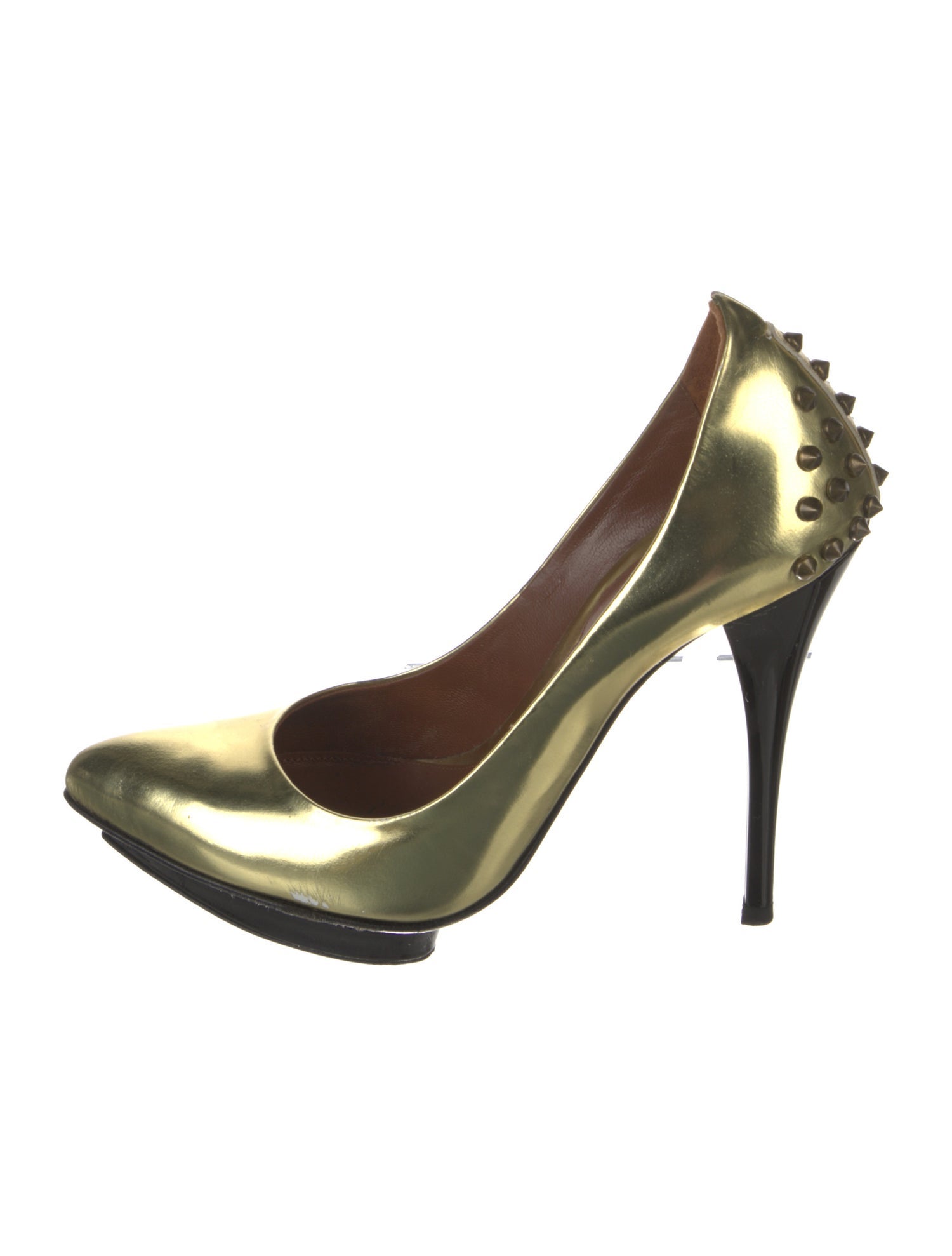 McQ Alexander McQueen Spike Accents Leather Pumps