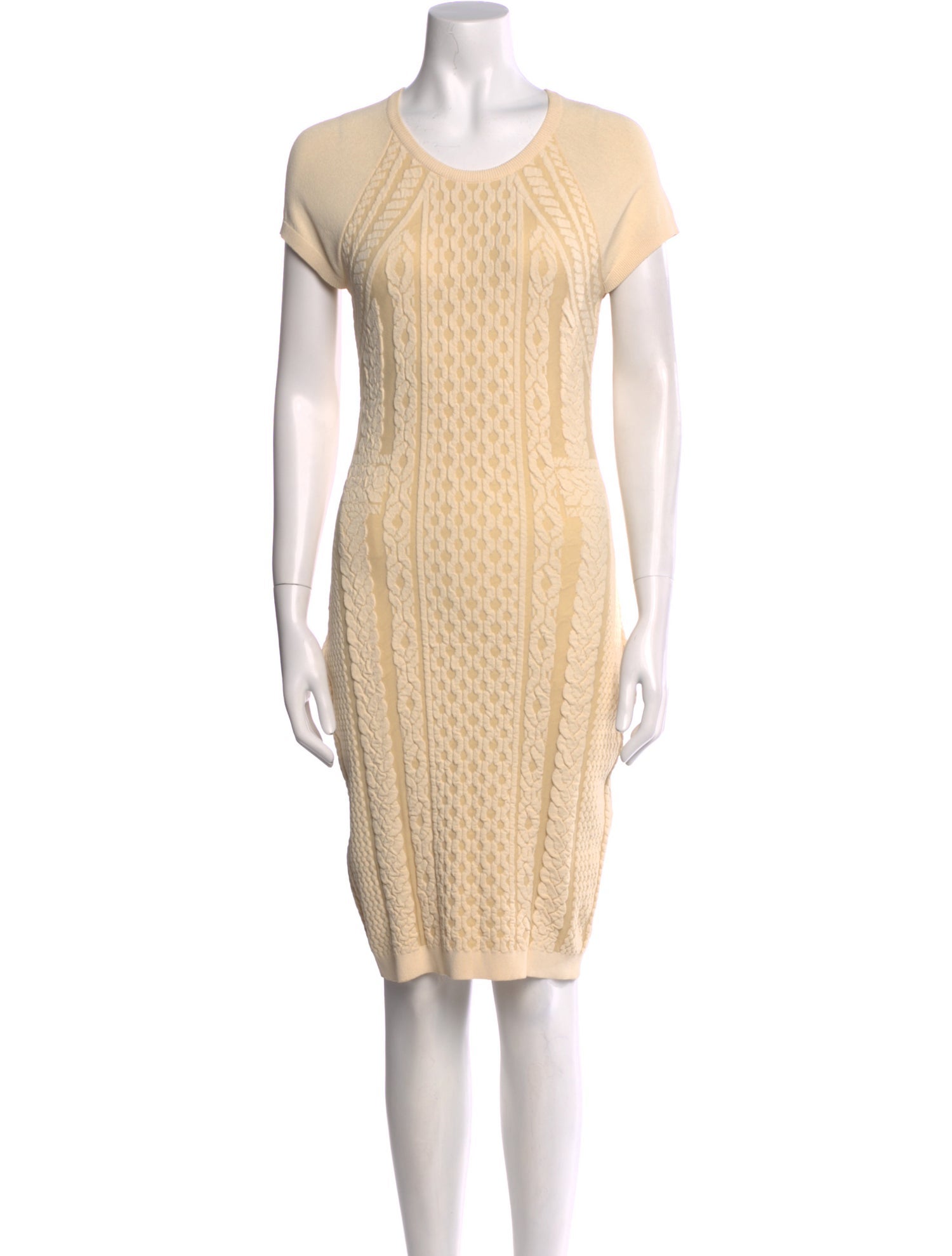 McQ Alexander McQueen Scoop Neck Knee-Length Dress