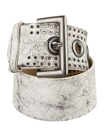 McQ Alexander McQueen Wide Leather Waist Belt