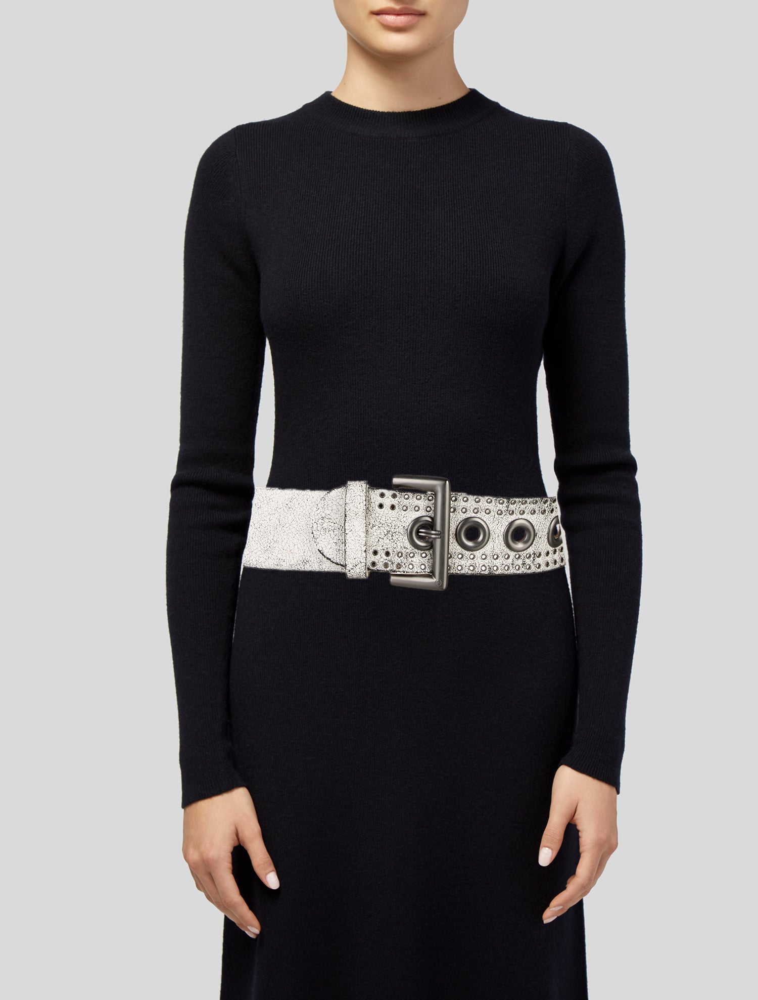 McQ Alexander McQueen Wide Leather Waist Belt