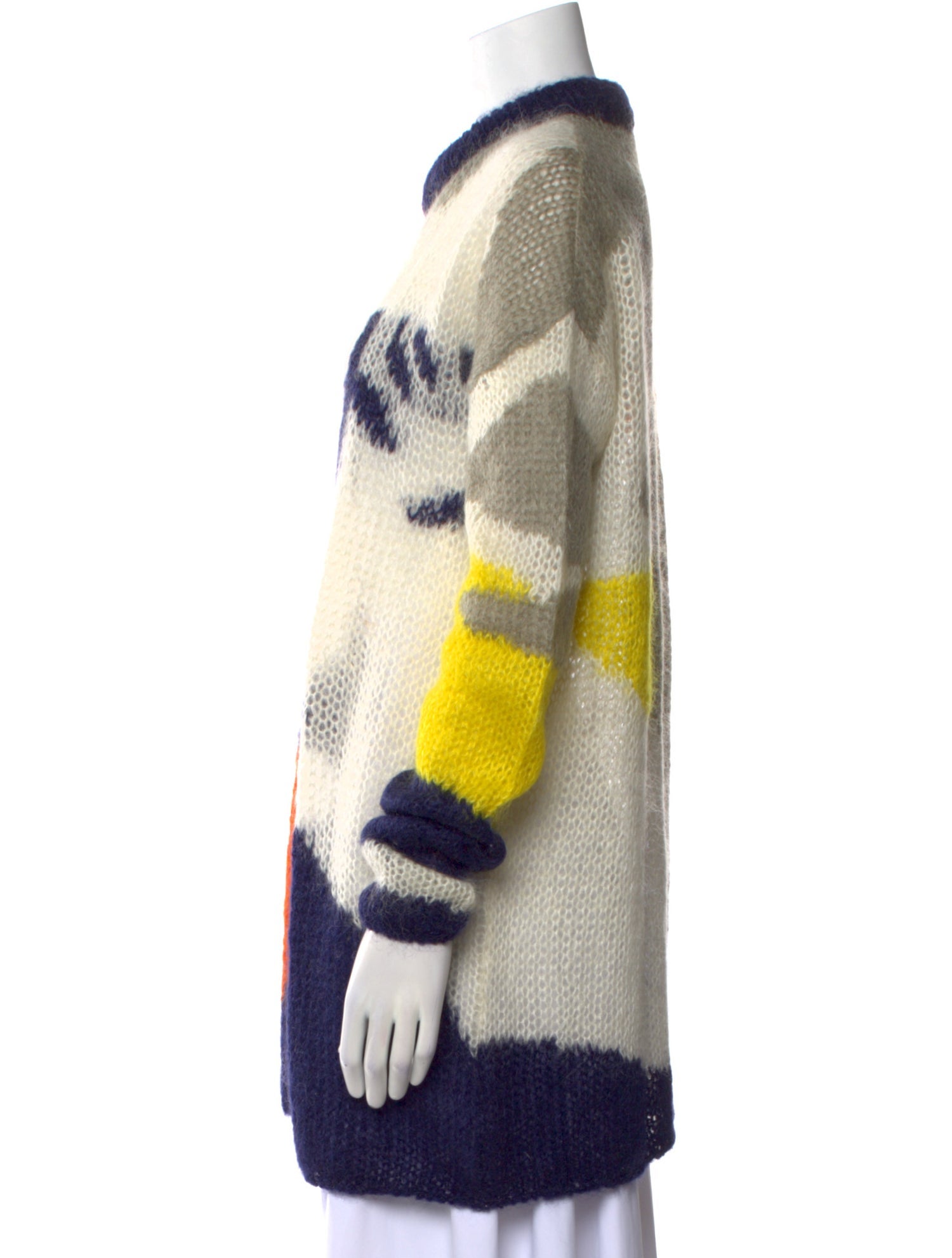 McQ Alexander McQueen Mohair Printed Sweater