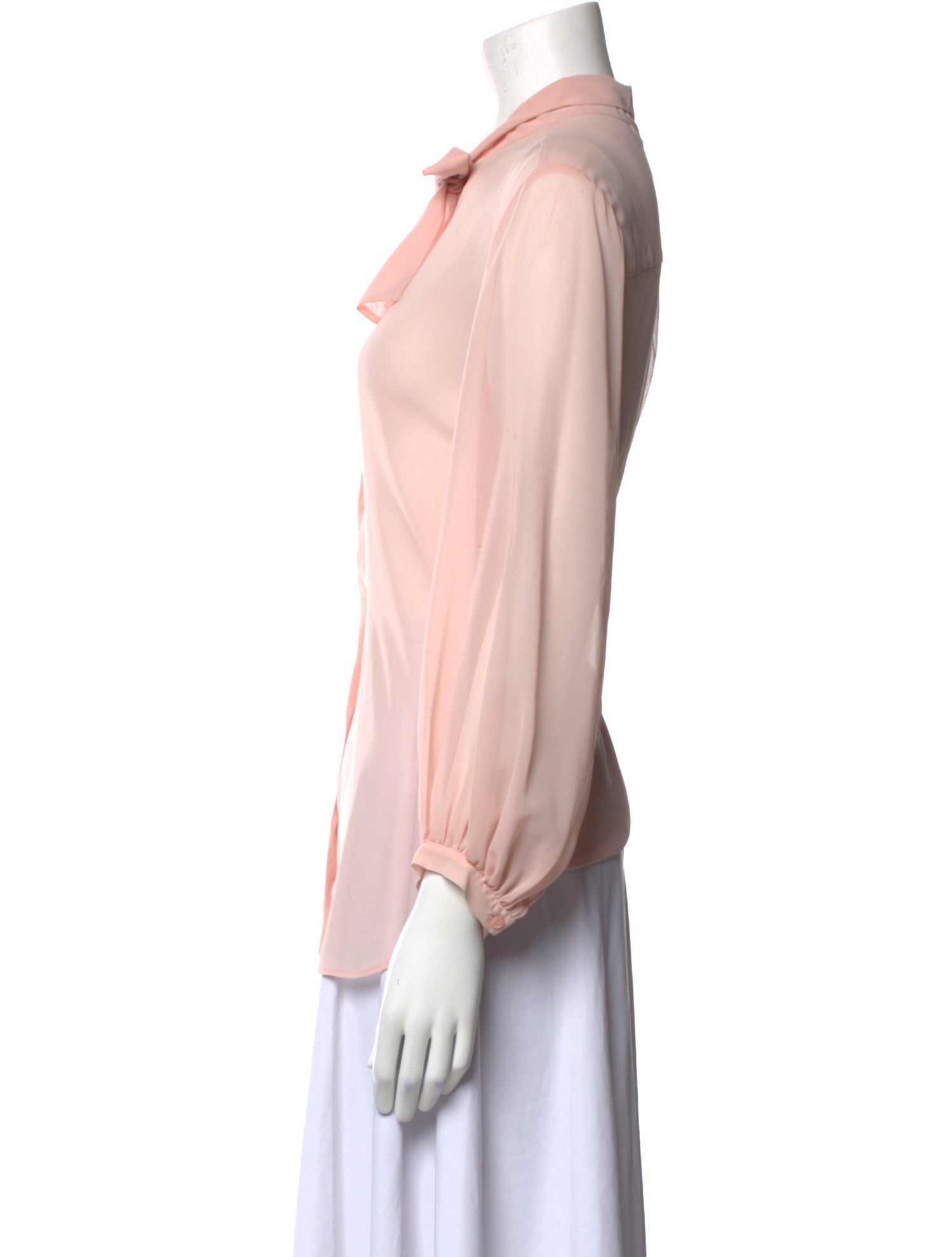 McQ Alexander McQueen Three-Quarter Sleeve Button-Up Top