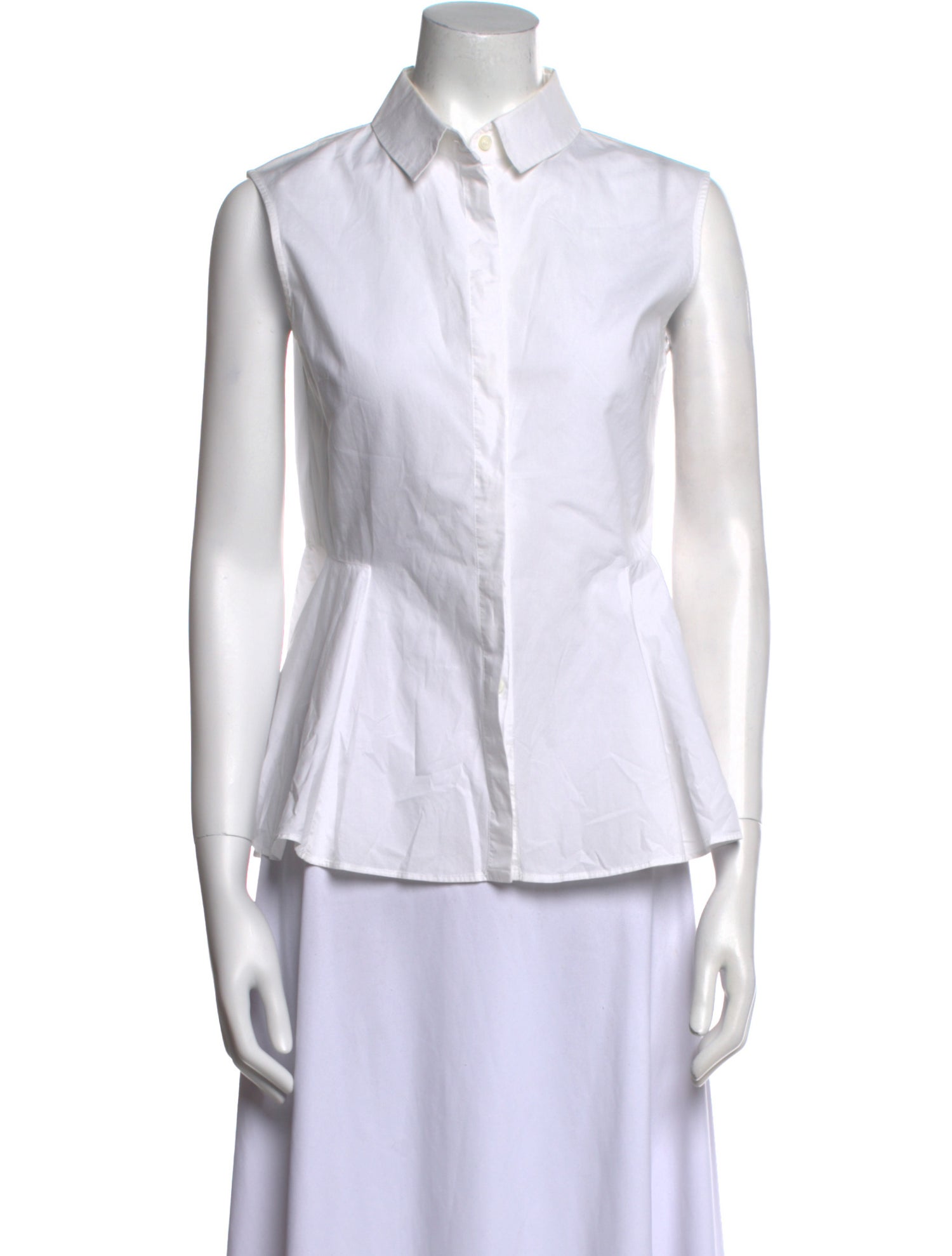 McQ Alexander McQueen Sleeveless Button-Up Top