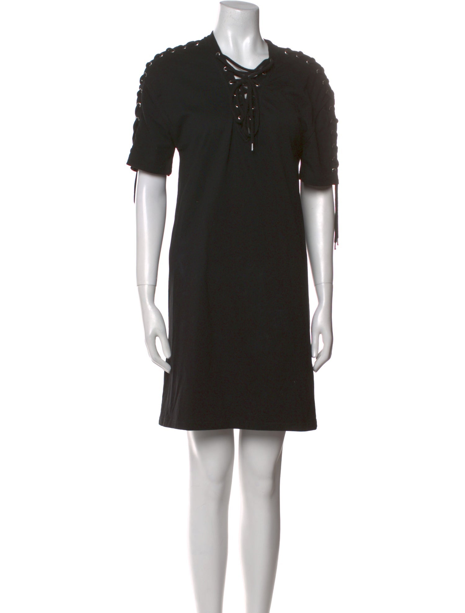 McQ Alexander McQueen Crew Neck Mini Dress