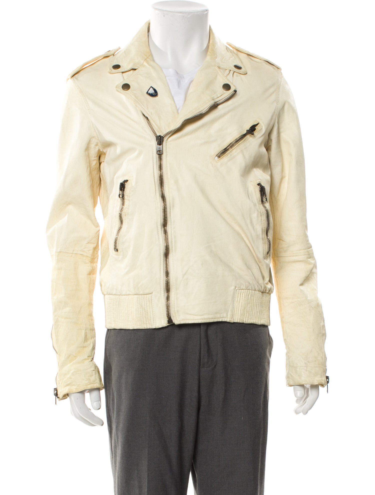 McQ Alexander McQueen Leather Moto Jacket