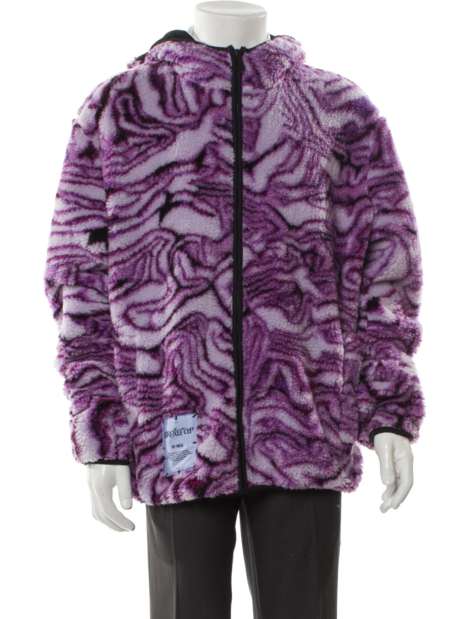 McQ Alexander McQueen Printed Puffer Coat