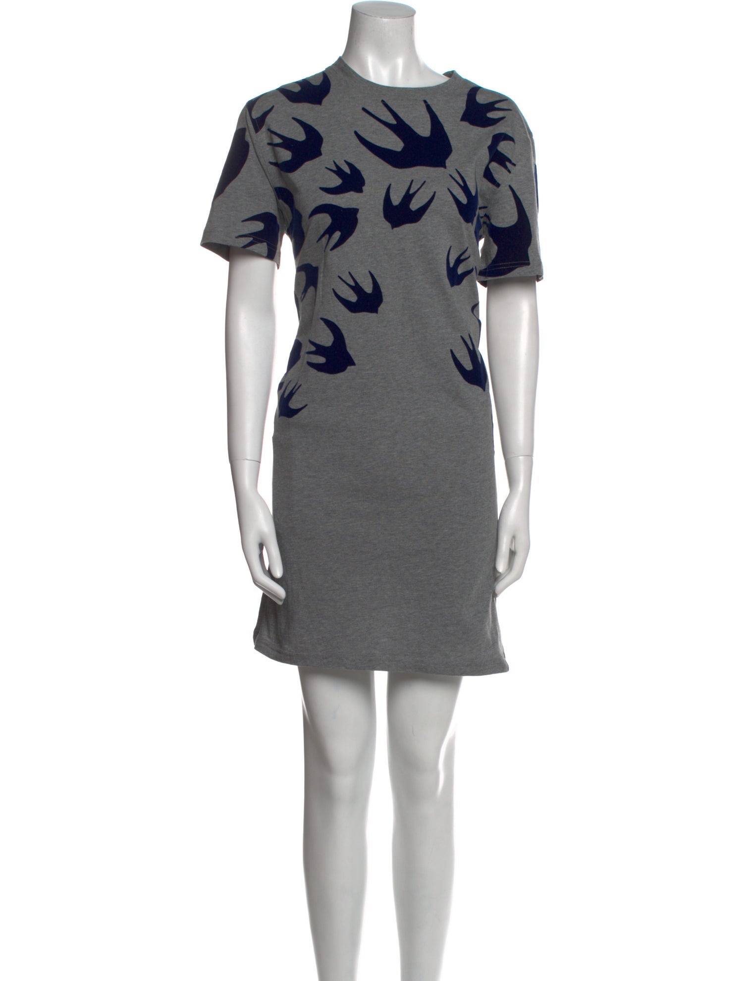 McQ Alexander McQueen Crew Neck Mini Dress