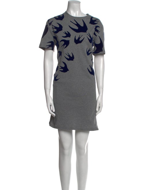 McQ Alexander McQueen Crew Neck Mini Dress