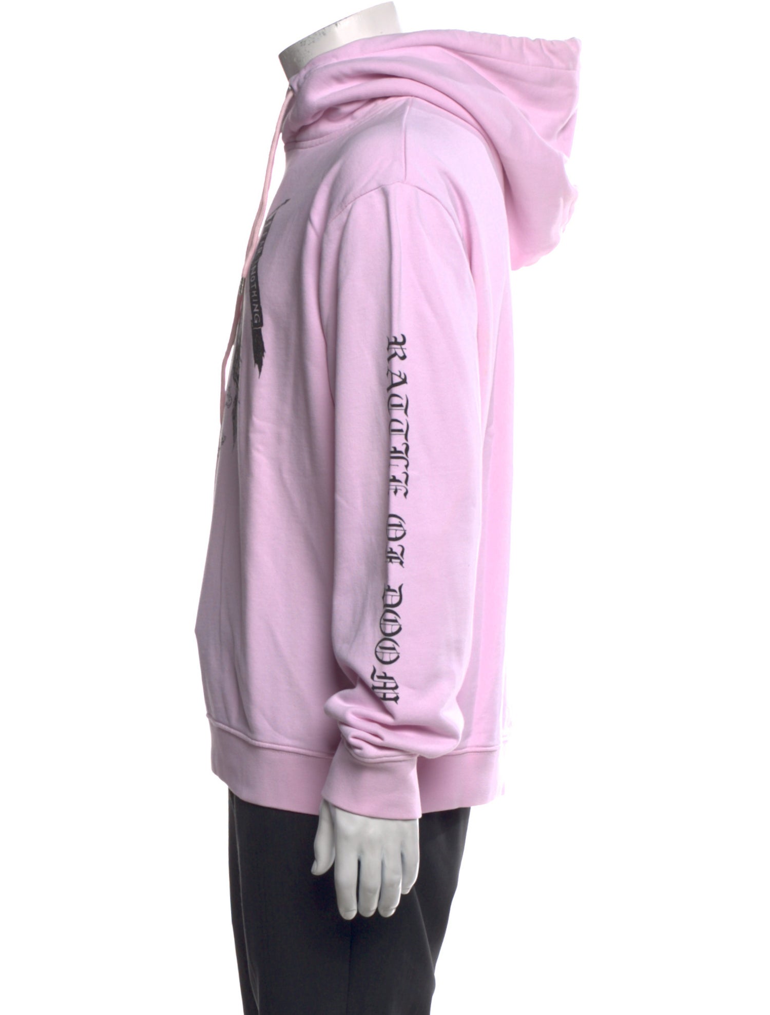 McQ Alexander McQueen Graphic Print Crew Neck Hoodie