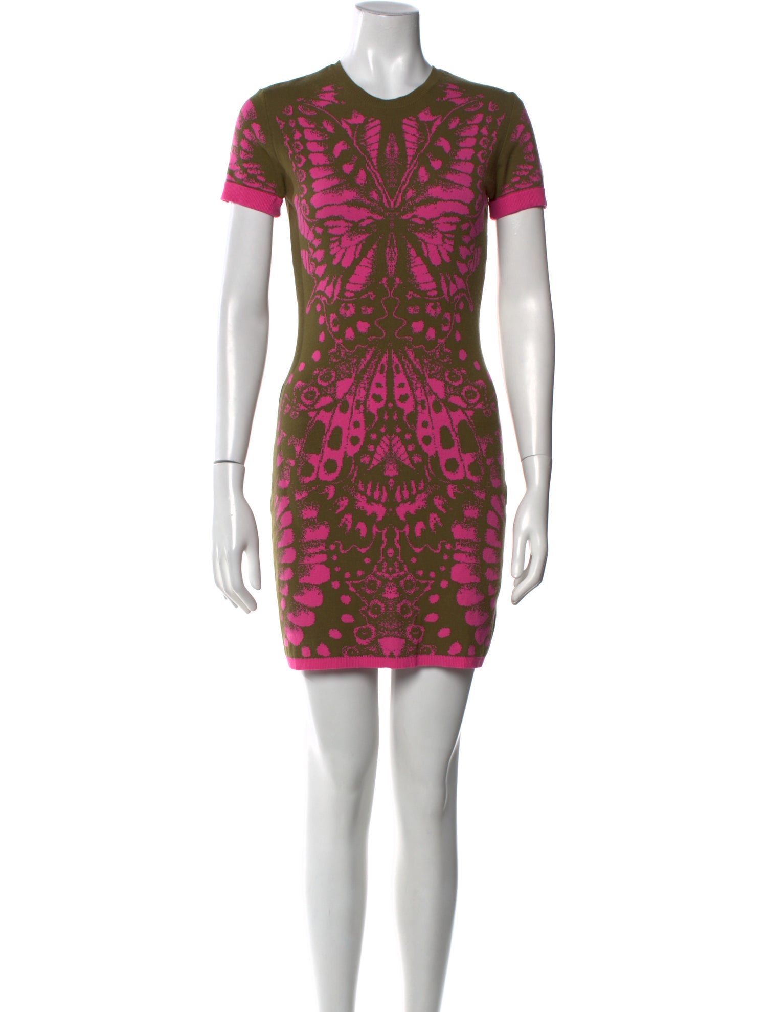 McQ Alexander McQueen Printed Mini Dress