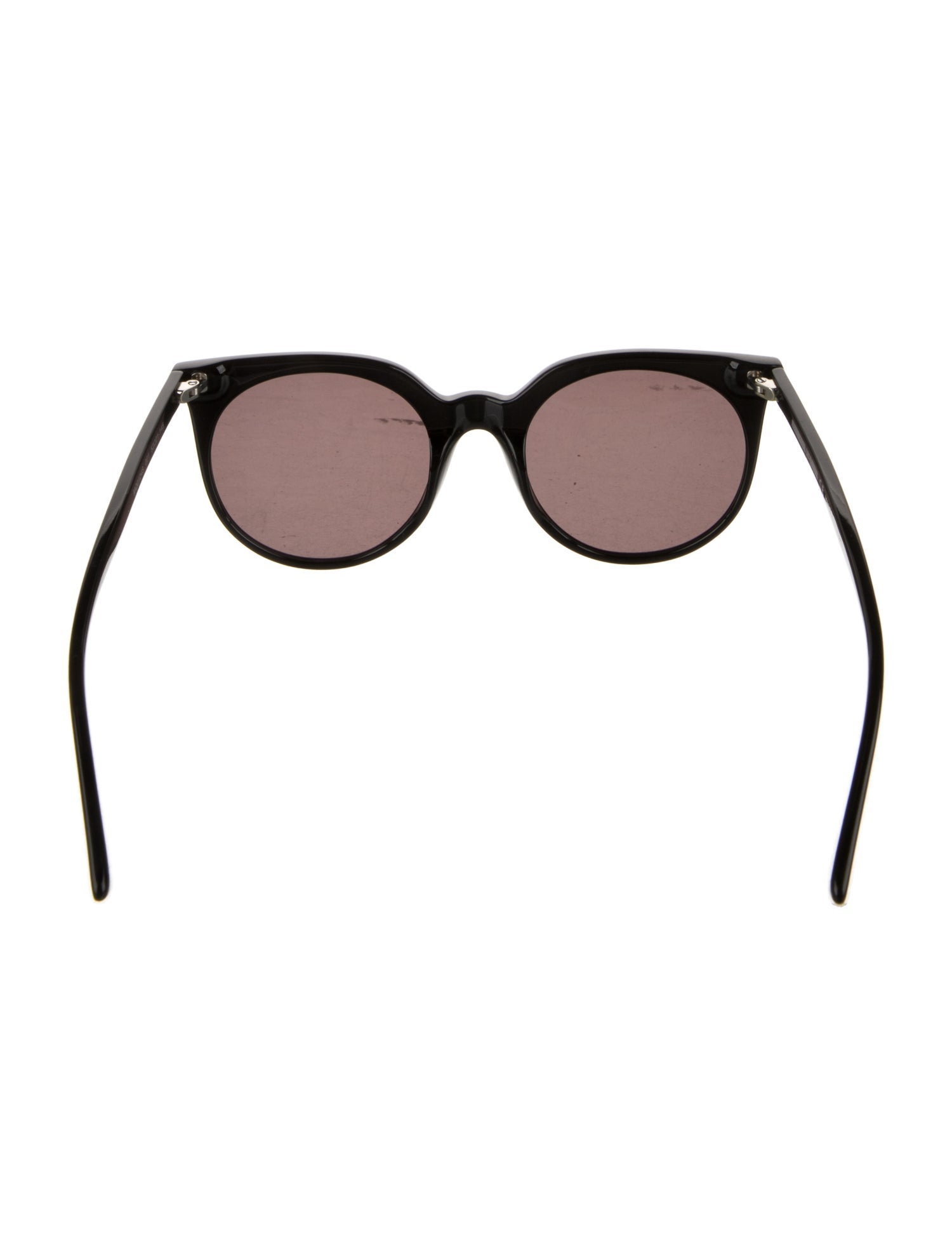 McQ Alexander McQueen Faux Pearl Accents Round Sunglasses