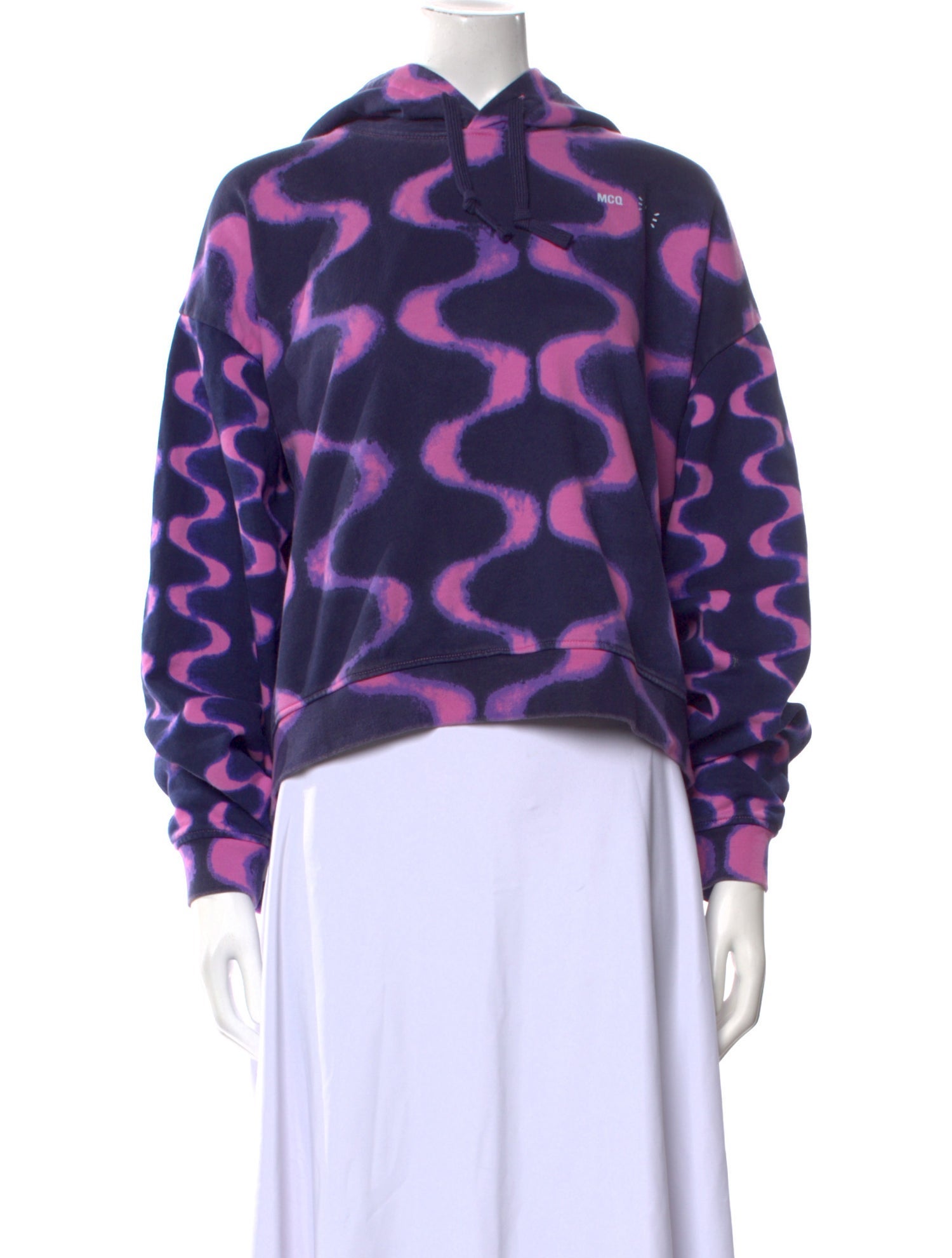 McQ Alexander McQueen Printed Crew Neck Sweatshirt