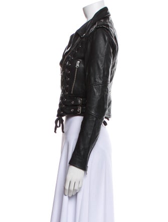 McQ Alexander McQueen Leather Biker Jacket