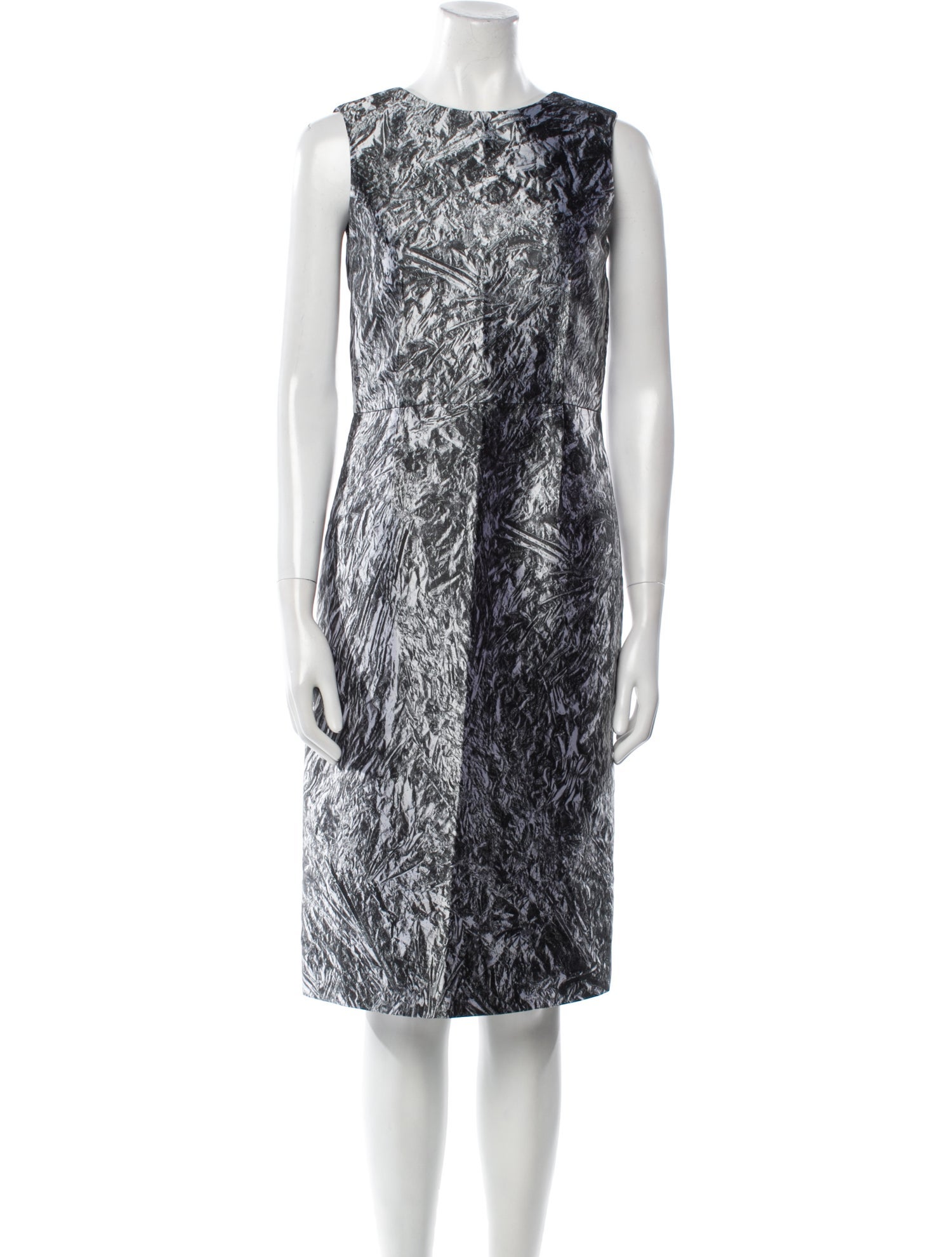 McQ Alexander McQueen Printed Midi Length Dress