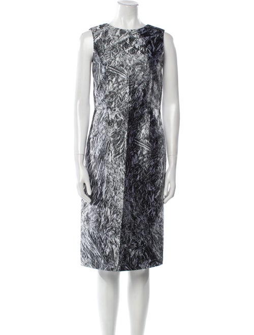 McQ Alexander McQueen Printed Midi Length Dress