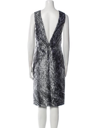 McQ Alexander McQueen Printed Midi Length Dress