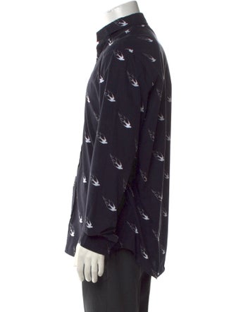 McQ Alexander McQueen Printed Long Sleeve Shirt