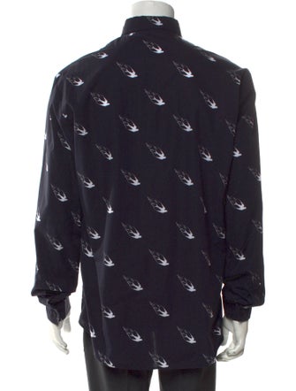 McQ Alexander McQueen Printed Long Sleeve Shirt