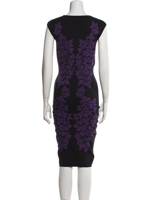 McQ Alexander McQueen Floral Print Knee-Length Dress