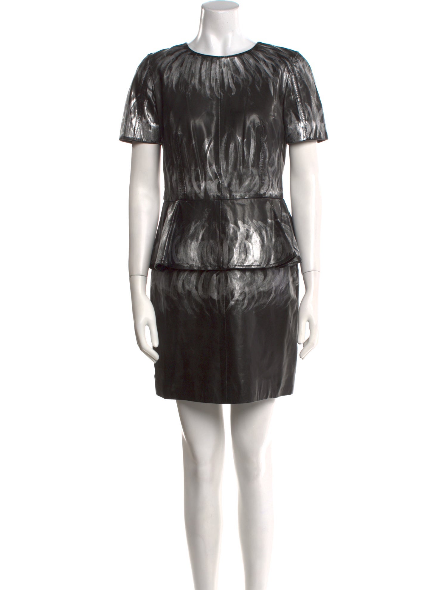 McQ Alexander McQueen Leather Mini Dress