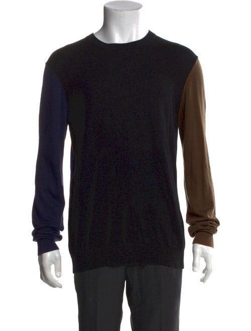 McQ Alexander McQueen Colorblock Pattern Crew Neck Pullover