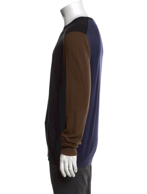 McQ Alexander McQueen Colorblock Pattern Crew Neck Pullover