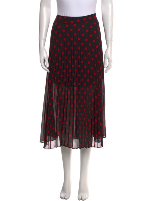 McQ Alexander McQueen Polka Dot Print Midi Length Skirt