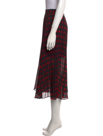 McQ Alexander McQueen Polka Dot Print Midi Length Skirt