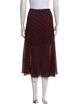 McQ Alexander McQueen Polka Dot Print Midi Length Skirt