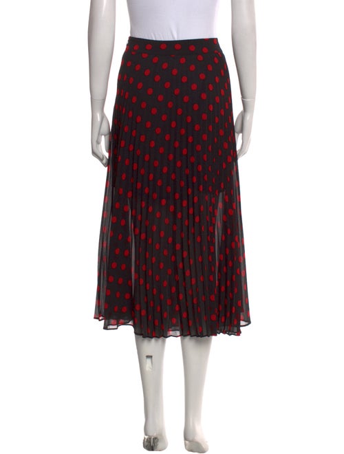 McQ Alexander McQueen Polka Dot Print Midi Length Skirt
