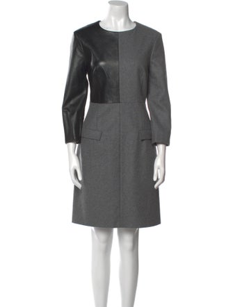 McQ Alexander McQueen Virgin Wool Knee-Length Dress