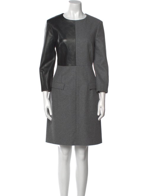 McQ Alexander McQueen Virgin Wool Knee-Length Dress