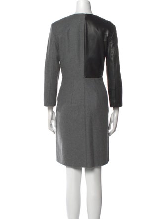 McQ Alexander McQueen Virgin Wool Knee-Length Dress