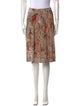 McQ Alexander McQueen Floral Print Knee-Length Skirt