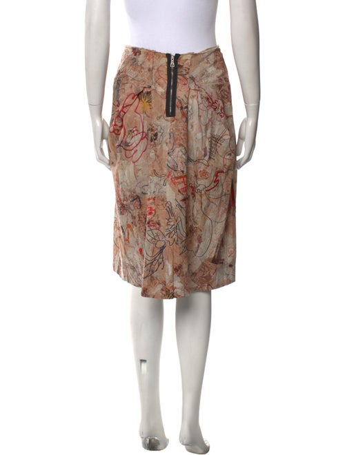 McQ Alexander McQueen Floral Print Knee-Length Skirt