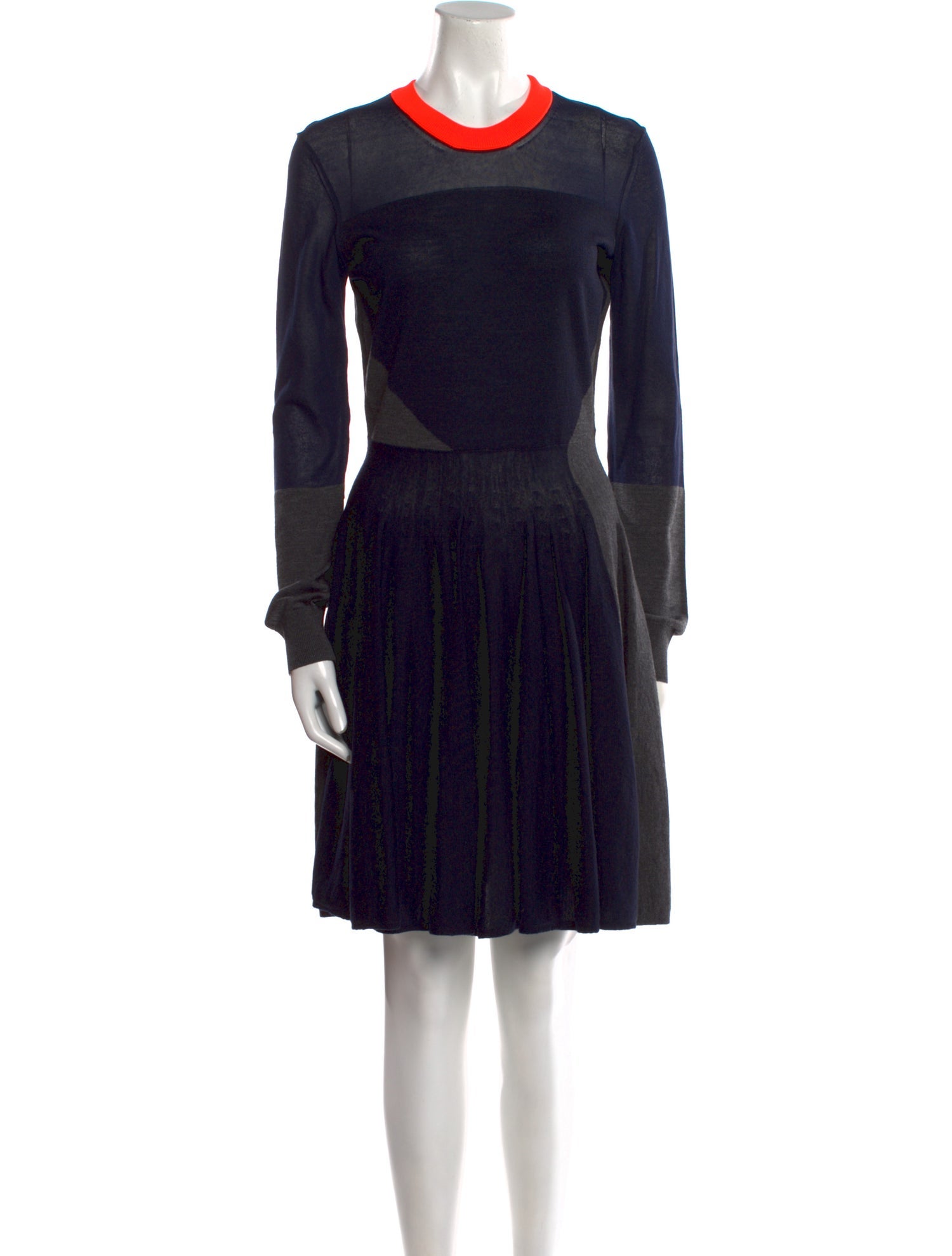 McQ Alexander McQueen Wool Knee-Length Dress