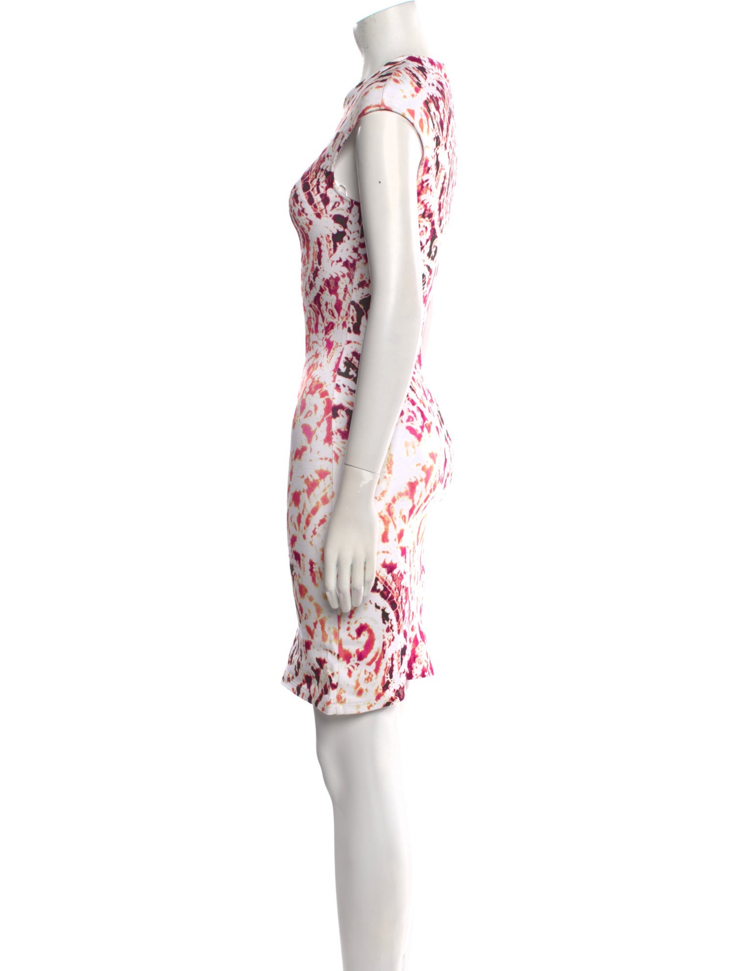 McQ Alexander McQueen Printed Mini Dress