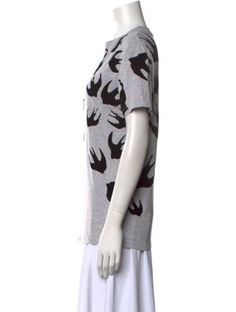 McQ Alexander McQueen Graphic Print Crew Neck T-Shirt