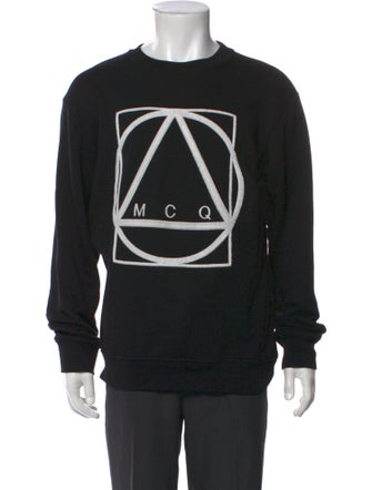 McQ Alexander McQueen Graphic Print Crew Neck Sweatshirt