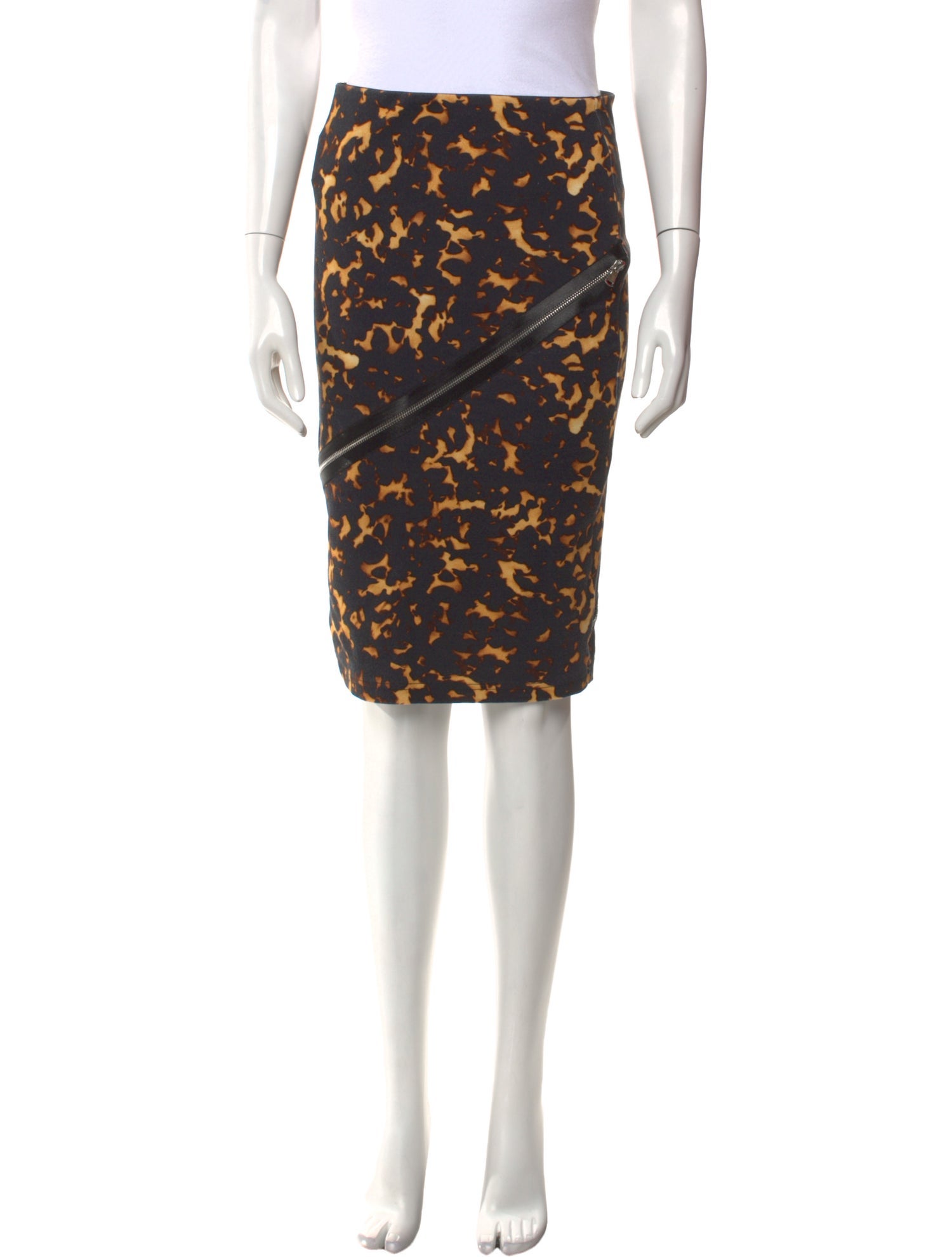 McQ Alexander McQueen Animal Print Knee-Length Skirt