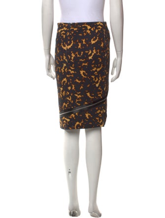 McQ Alexander McQueen Animal Print Knee-Length Skirt