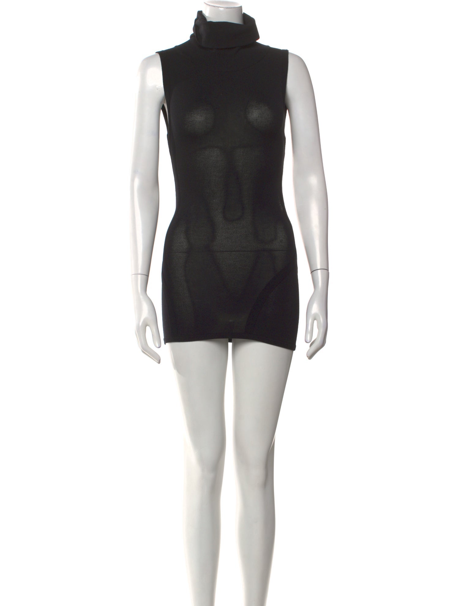 McQ Alexander McQueen Turtleneck Mini Dress